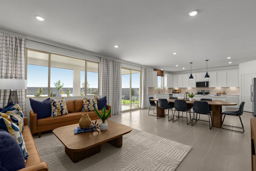 Representative furnished interior of a home built from the 2373 Modeled by KB Home in Skyline Village Enclaves, San Tan Valley (Image 4).