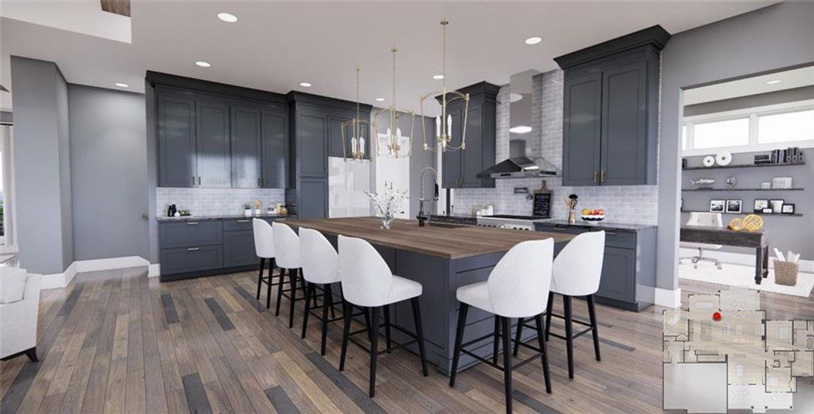 Furnished interior view inside a new home in , Ellijay (Image 7).