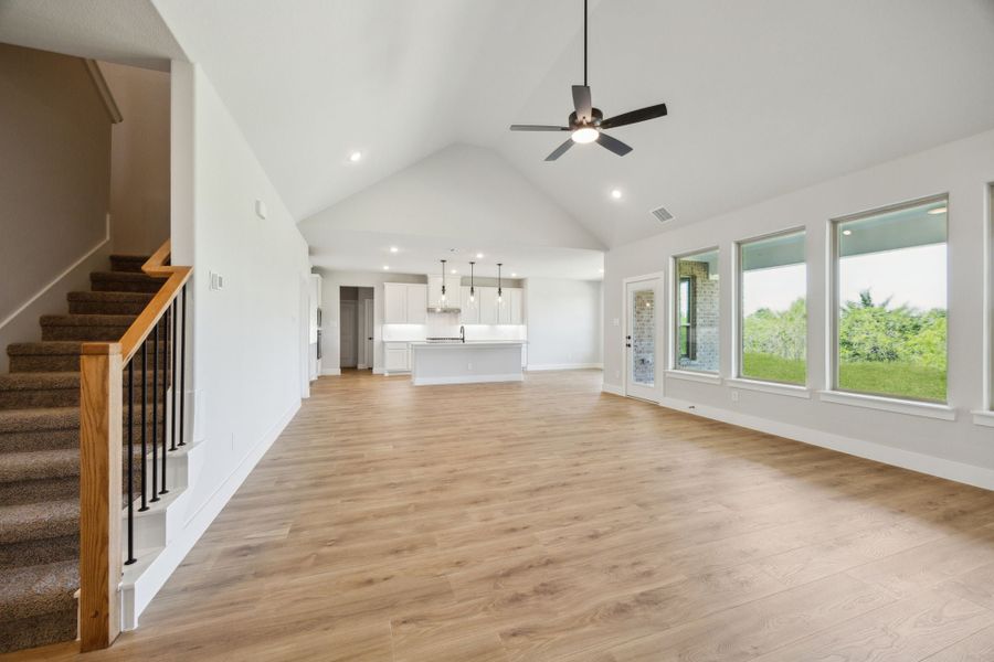 Representative unfurnished interior of a home built from the Emerson by Centre Living Homes in Ellis Ranch Estates, Waxahachie (Image 17). Representative unfurnished interior of a home built from the Emerson by Centre Living Homes in Ellis Ranch Estates, Waxahachie (Image 17).