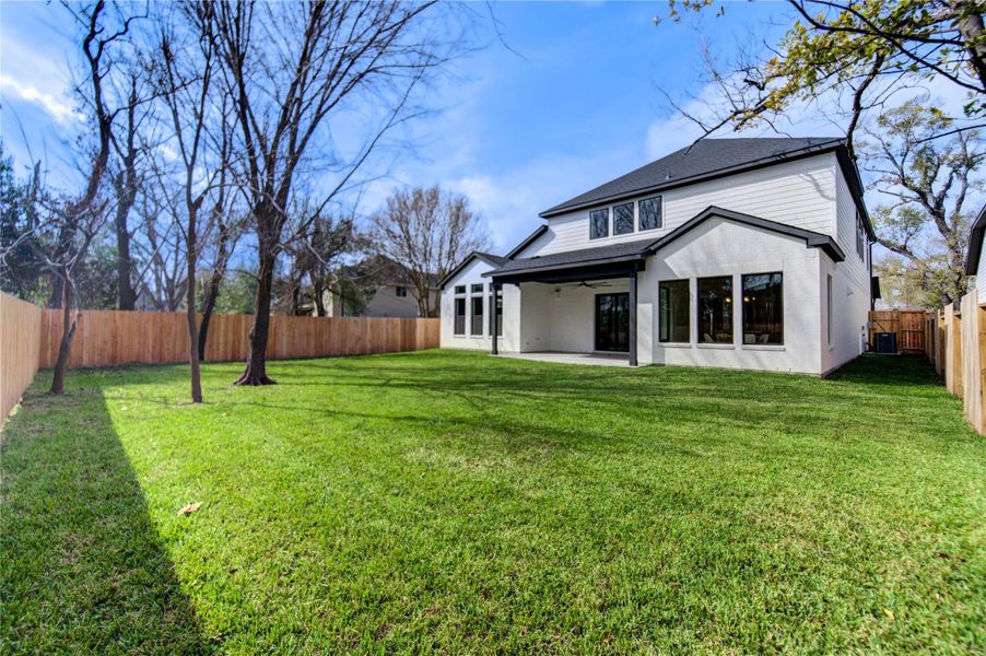 Exterior details and patio area of a home in Westview Terrace, Houston (Image 26). Exterior details and patio area of a home in Westview Terrace, Houston (Image 26).