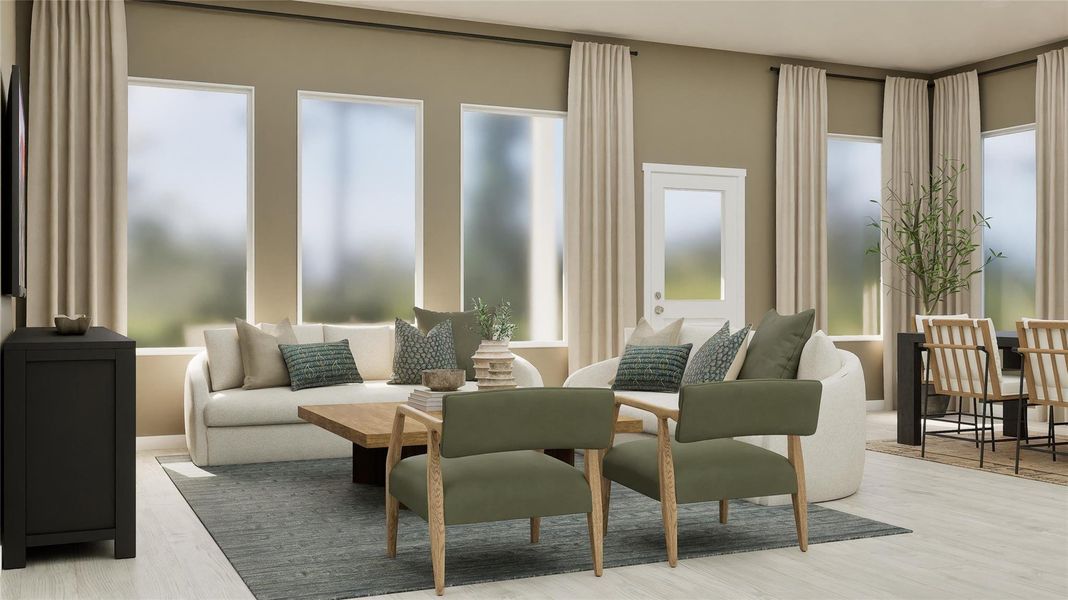 Furnished interior view inside a new home in Cotton Brook, Hutto (Image 33).