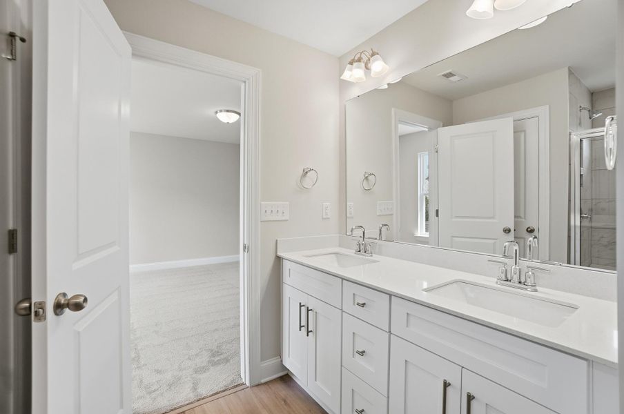 Furnished interior view inside a new home in Harrisburg Village Townhomes, Harrisburg (Image 18).