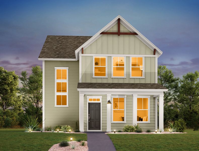 Representative exterior photo of a completed home built from the Cardinal by Ashton Woods in The Cottages at Lariat, Liberty Hill, TX (Image 15). Representative exterior photo of a completed home built from the Cardinal by Ashton Woods in The Cottages at Lariat, Liberty Hill, TX (Image 15).