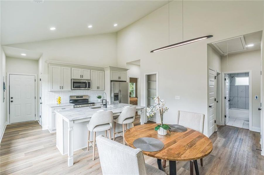 Furnished interior view inside a new home in , Atlanta (Image 16).