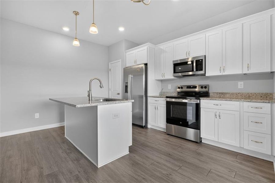 Furnished interior view inside a new home in , Eastanollee (Image 6).