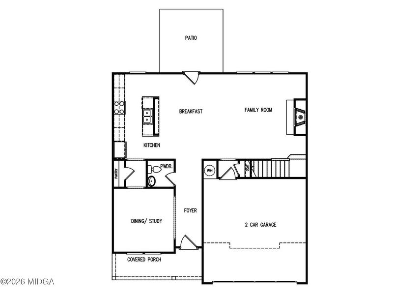 2D floor plan layout of this home in Robins Estates, Warner Robins, GA (Image 2). 2D floor plan layout of this home in Robins Estates, Warner Robins, GA (Image 2).