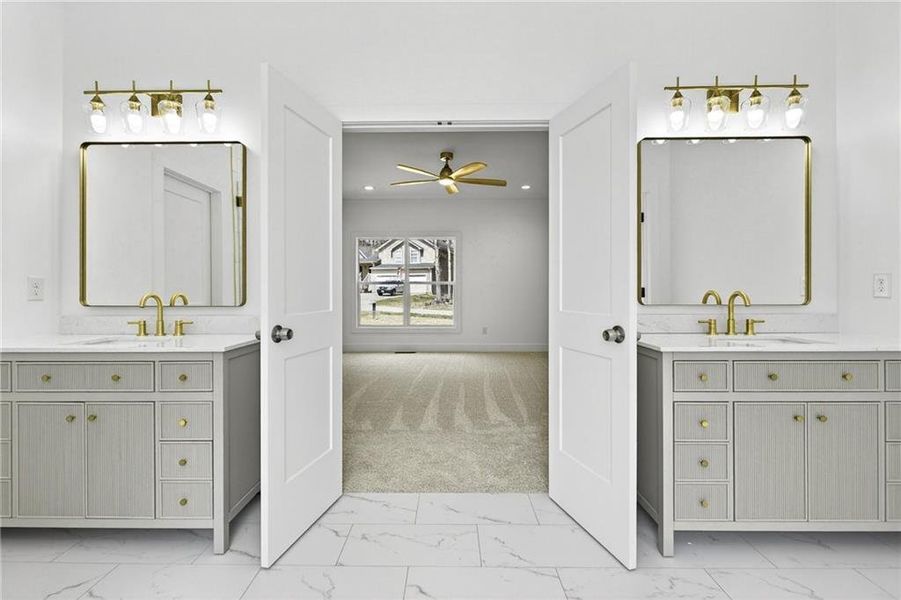 Furnished interior view inside a new home in , Rockmart (Image 15).