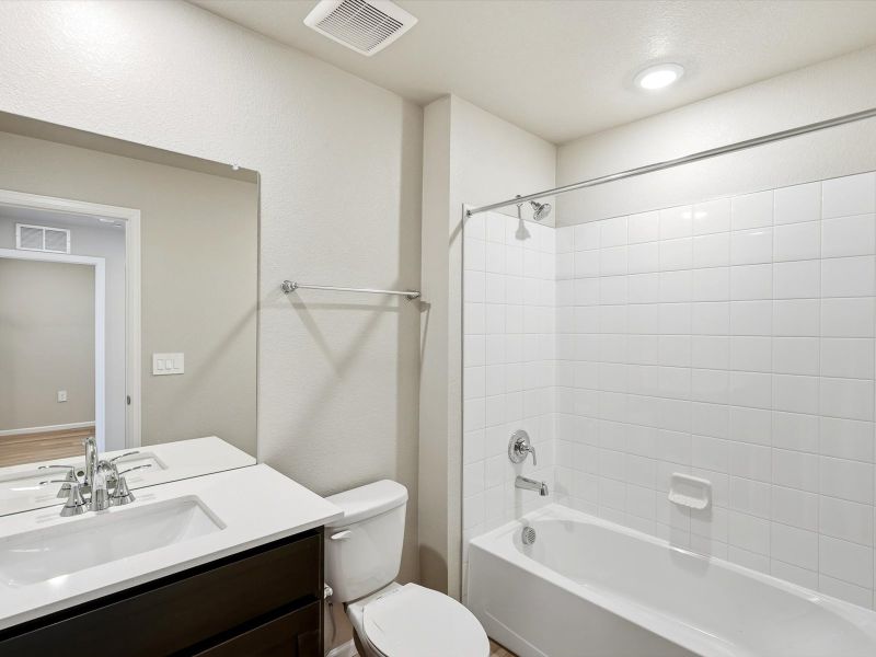 Furnished interior view inside a new home in Poudre Heights: The Meadow Collection, Windsor (Image 5).
