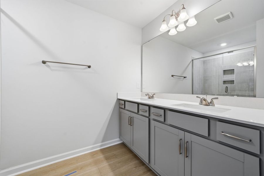 Furnished interior view inside a new home in Lakeview Village, Charlotte (Image 11). Furnished interior view inside a new home in Lakeview Village, Charlotte (Image 11).