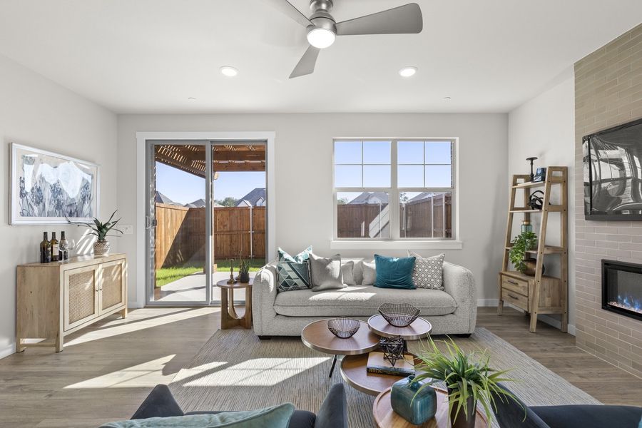 Furnished interior view inside a new home in Wildridge, Oak Point (Image 9).