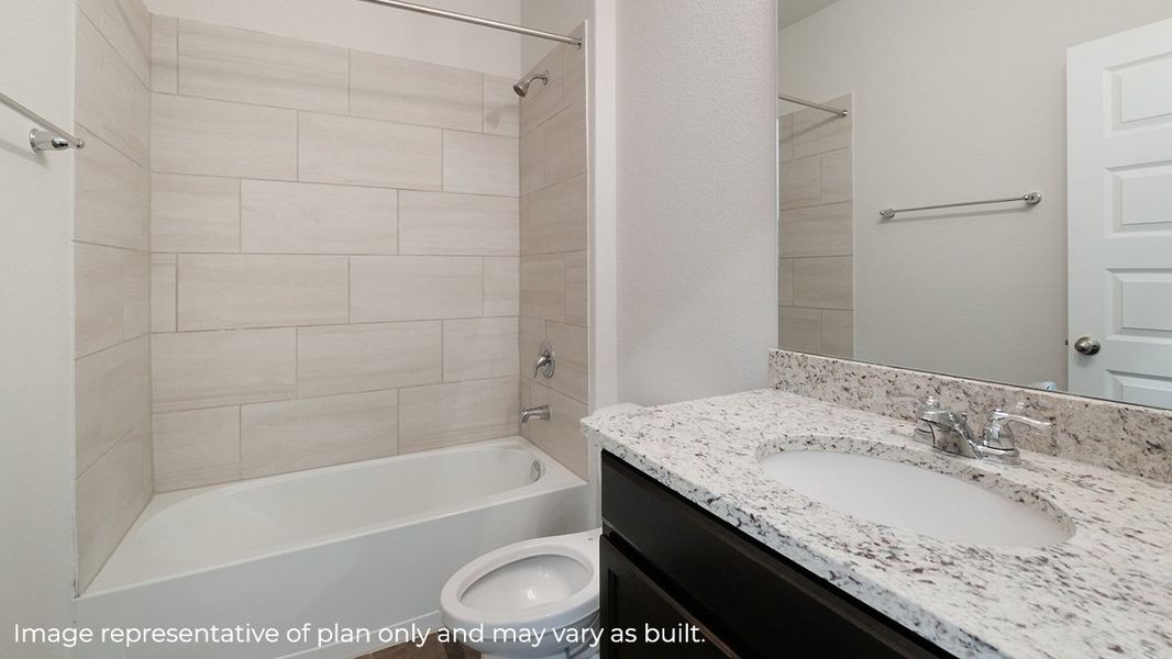 Representative furnished interior of a home built from the The Blanco by D.R. Horton in Steele Creek, Cibolo (Image 82).
