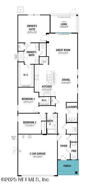 2D floor plan layout of this home in RiverTown - Forest, St. Johns, FL (Image 3). 2D floor plan layout of this home in RiverTown - Forest, St. Johns, FL (Image 3).