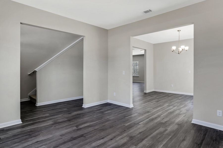 Representative unfurnished interior of a home built from the The Cedar Creek by RTS Homes in Grand Reserve, Hinesville (Image 12).