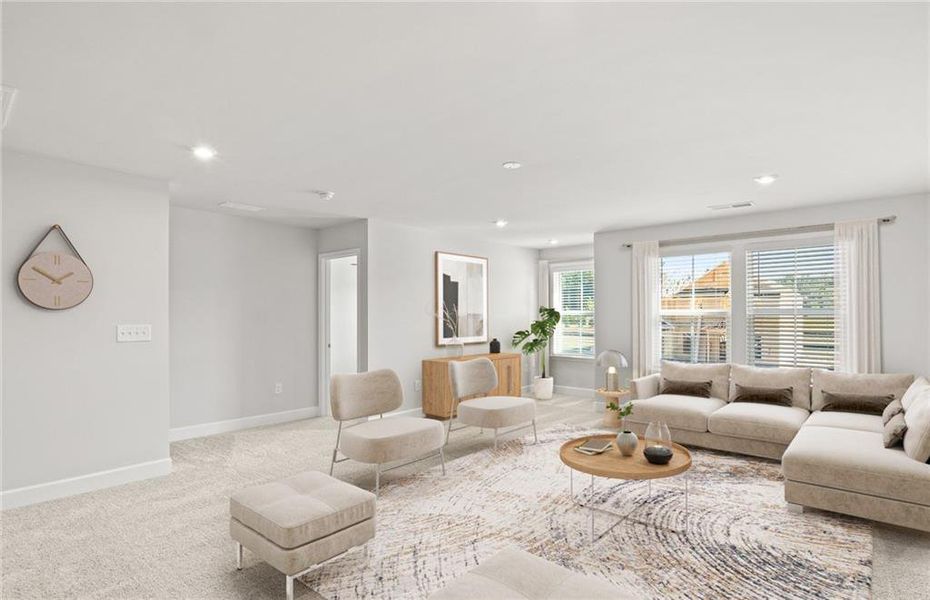 Furnished interior view inside a new home in Haverhill Estates, Dacula (Image 15).