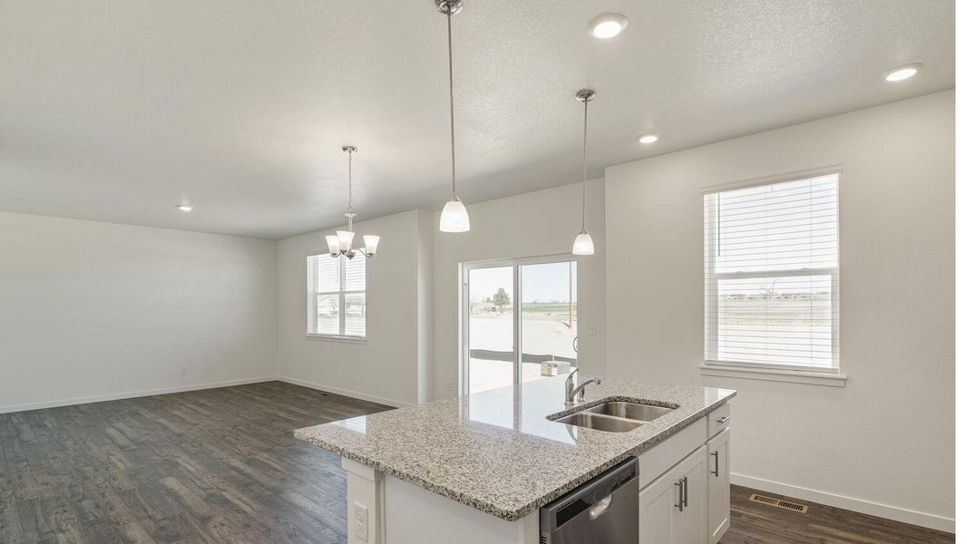 Furnished interior view inside a new home in Silver Peaks, Lochbuie (Image 8).