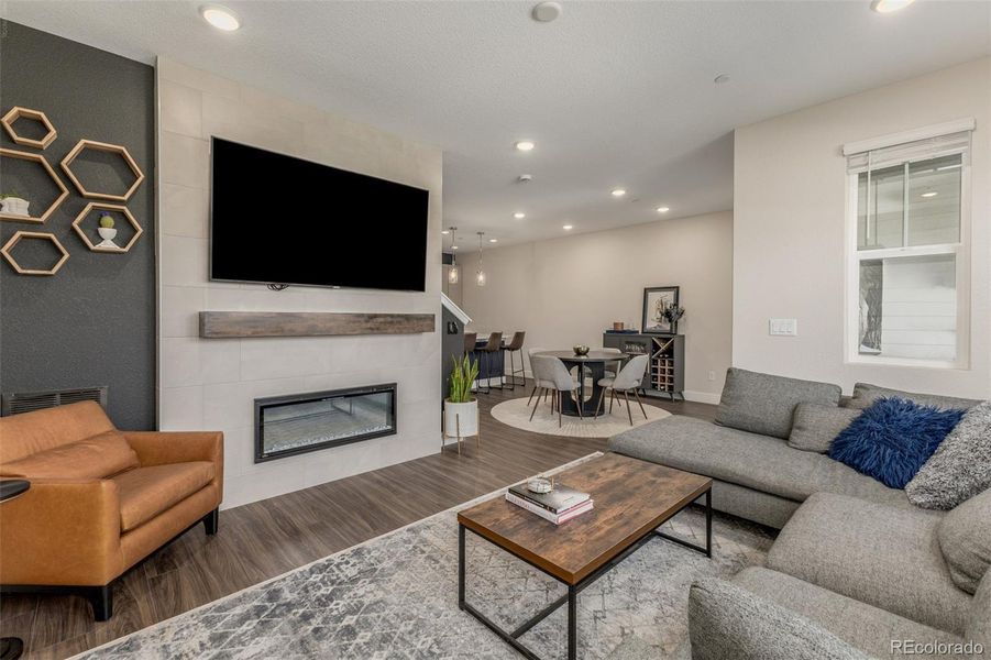 Gas Fireplace - 70 inch TV Stays Gas Fireplace - 70 inch TV Stays