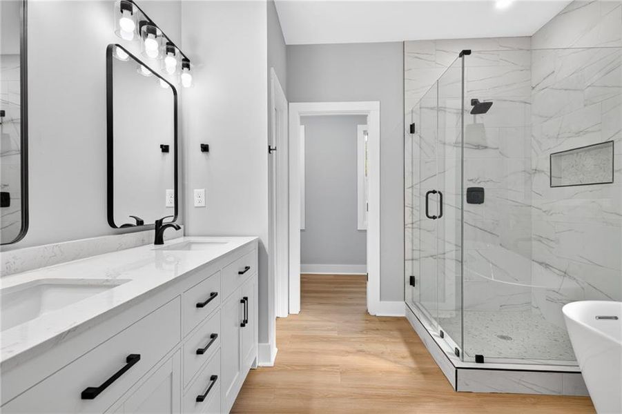 Furnished interior view inside a new home in , Covington (Image 12).