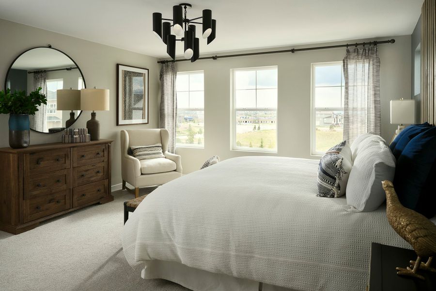 Representative furnished interior of a home built from the The Calista by David Weekley Homes in Revel Crossing at Wolf Ranch – The Ascent Collection, Colorado Springs (Image 3).