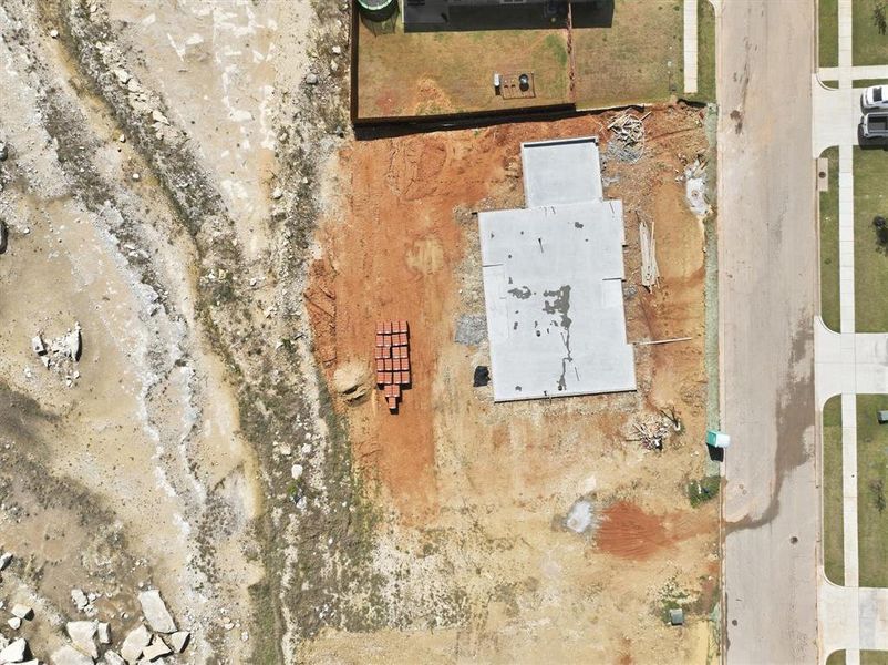 The property features a newly poured concrete foundation, indicating new construction The property features a newly poured concrete foundation, indicating new construction