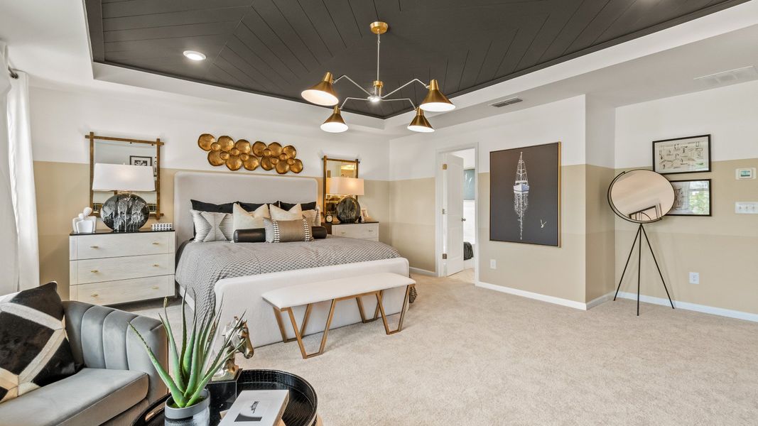 Representative furnished interior of a home built from the Millhaven by DRB Homes in Enclave at Evergreen, Fairburn (Image 27).