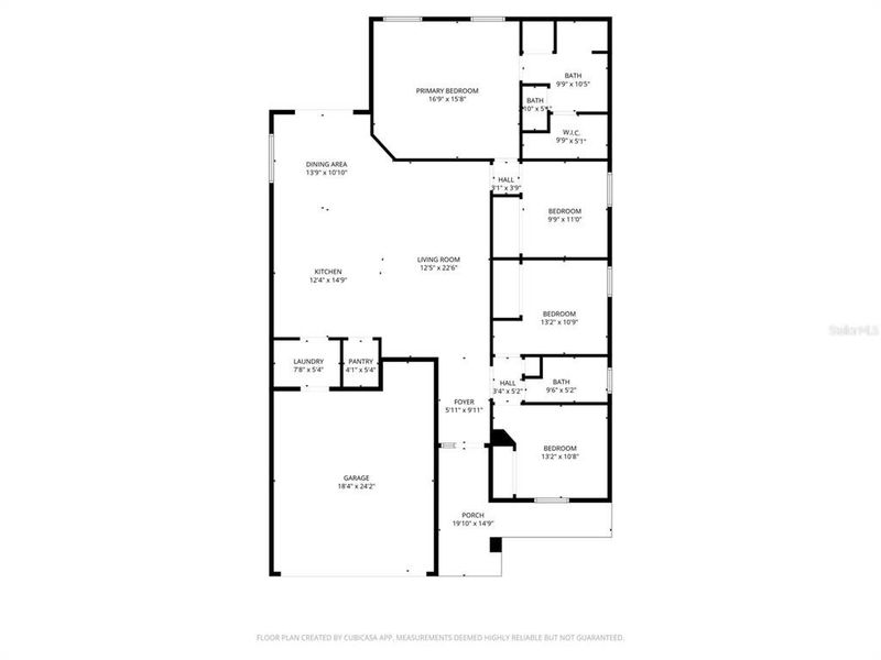 2D floor plan layout of this home in Aviary at Rutland Ranch, Parrish, FL (Image 5).