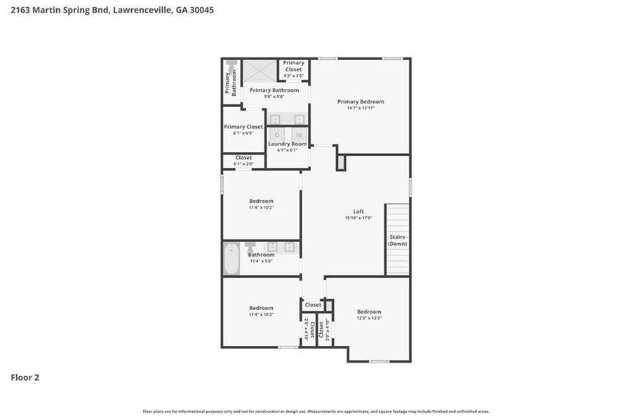 2D floor plan layout of this home in Martin Springs - Reserve Series, Lawrenceville, GA (Image 6). 2D floor plan layout of this home in Martin Springs - Reserve Series, Lawrenceville, GA (Image 6).