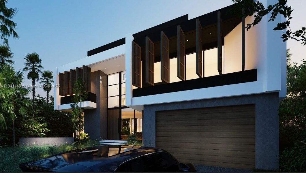 Front exterior of a new home in , North Miami Beach, FL, highlighting curb appeal (Image 3).