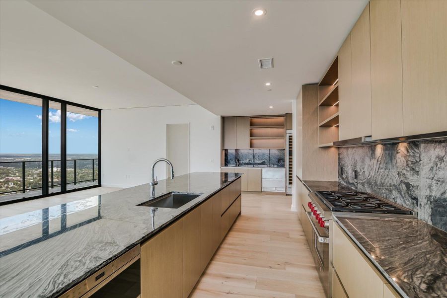 Furnished interior view inside a new home in The Modern Austin Residences, Austin (Image 9). Furnished interior view inside a new home in The Modern Austin Residences, Austin (Image 9).