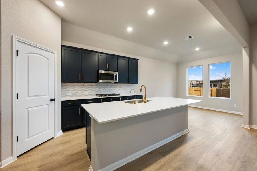 Furnished interior view inside a new home in Berry Creek Highlands, Georgetown (Image 6).