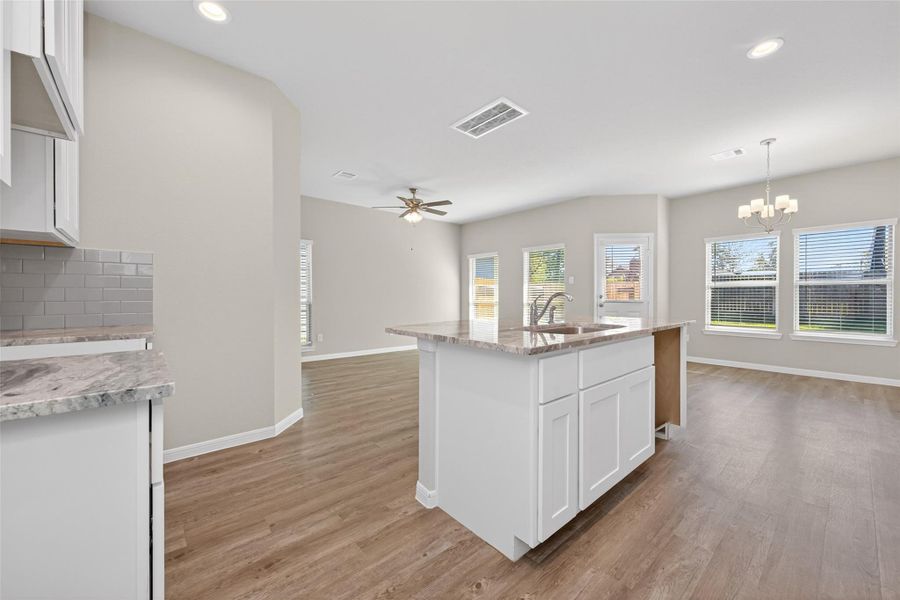 Furnished interior view inside a new home in Woodland Lakes, Huffman (Image 14).