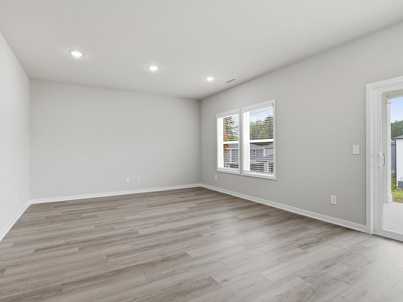 Spacious, unfurnished interior of a new home in The Heritage at Buffaloe Reserve, Raleigh (Image 11). Spacious, unfurnished interior of a new home in The Heritage at Buffaloe Reserve, Raleigh (Image 11).