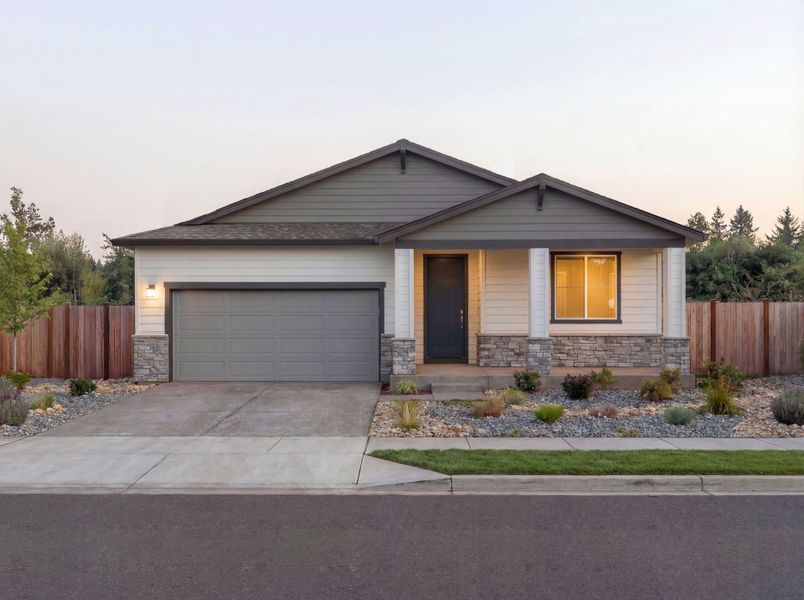 Representative exterior photo of a completed home built from the Highgate by Pulte Homes in Murata Farms, Fort Lupton, CO (Image 21). Representative exterior photo of a completed home built from the Highgate by Pulte Homes in Murata Farms, Fort Lupton, CO (Image 21).
