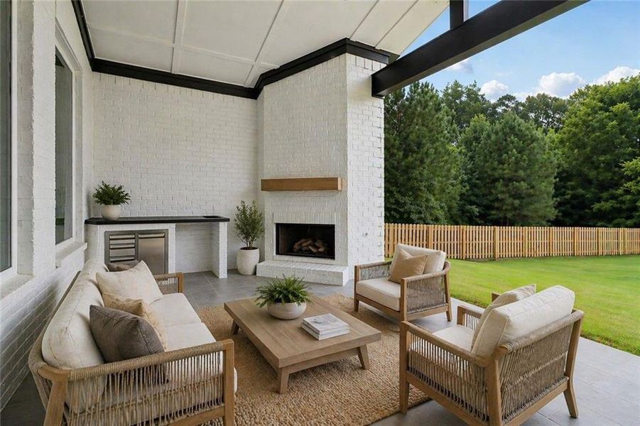 Exterior details and patio area of a home in , Dacula (Image 29).