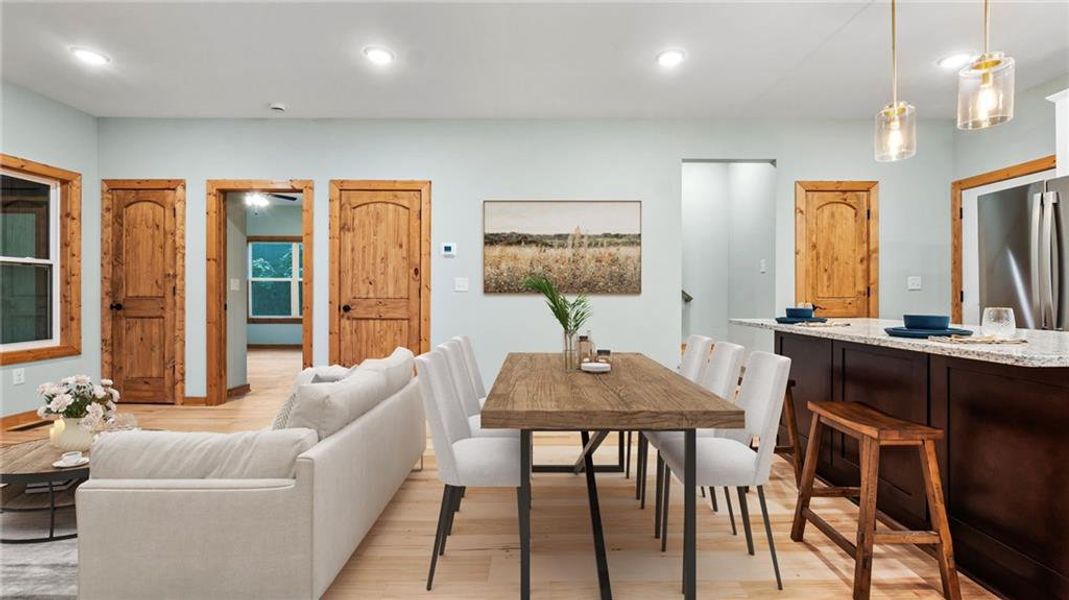Furnished interior view inside a new home in , Ellijay (Image 16).