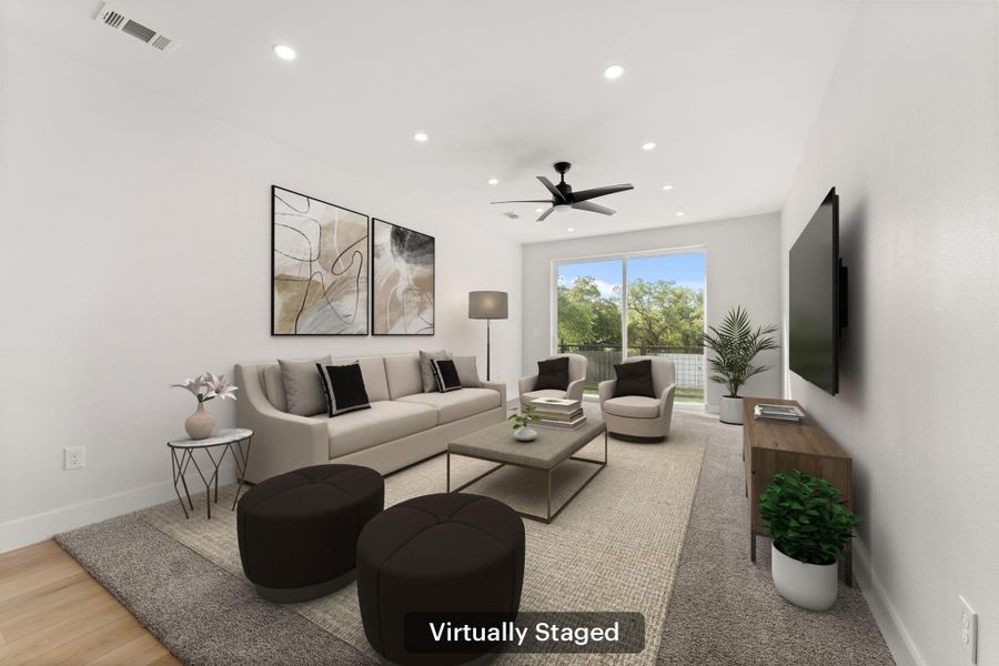 Furnished interior view inside a new home in , Leander (Image 15).