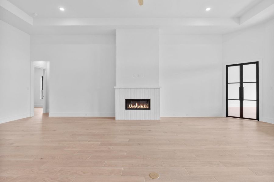 Spacious yet cozy living area. Representative image.