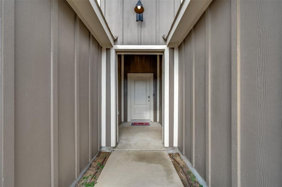 Exterior details and patio area of a home in , Pilot Point (Image 3). Exterior details and patio area of a home in , Pilot Point (Image 3).