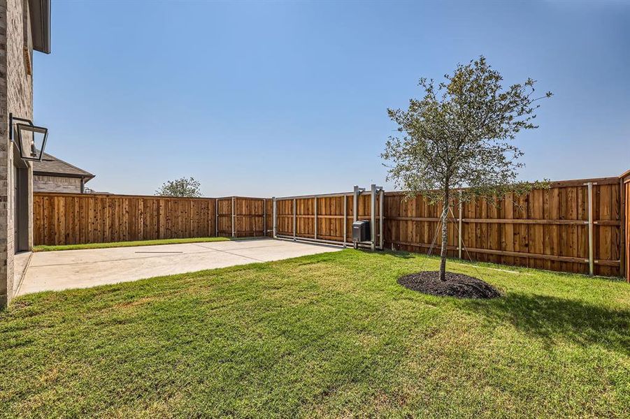 View of yard with a patio area