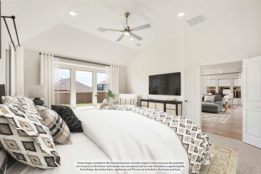 Furnished interior view inside a new home in Country Lakes, Denton (Image 14).