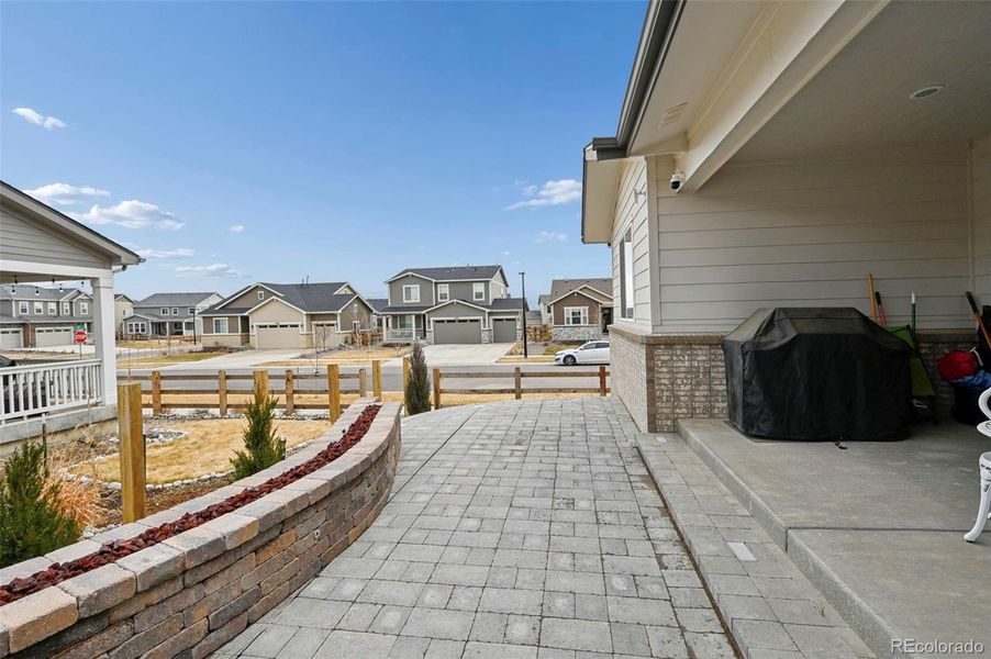 Exterior details and patio area of a home in , Aurora (Image 3).