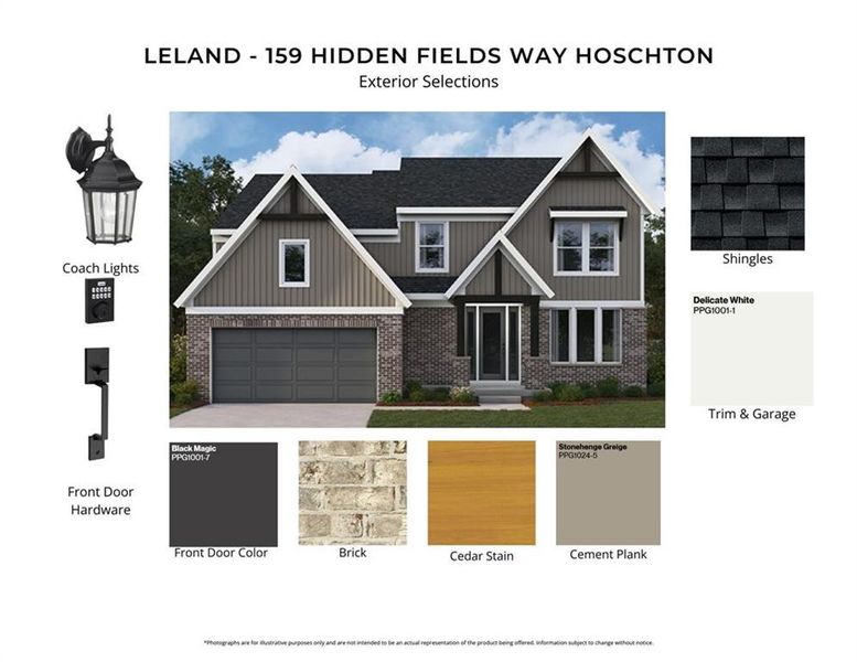 Sample of building materials used in homes in Hidden Fields, Hoschton (Image 4). Sample of building materials used in homes in Hidden Fields, Hoschton (Image 4).