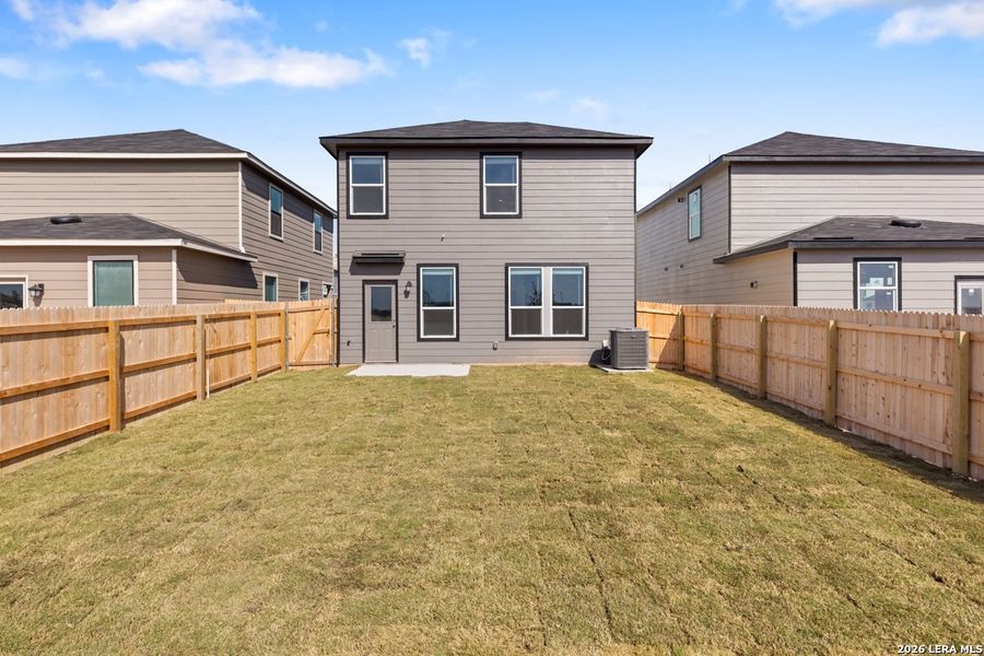 Exterior details and patio area of a home in Preserve at Culebra - Villa Collection, San Antonio (Image 3). Exterior details and patio area of a home in Preserve at Culebra - Villa Collection, San Antonio (Image 3).