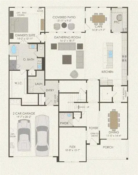 Pulte Homes, Oak Grove floor plan