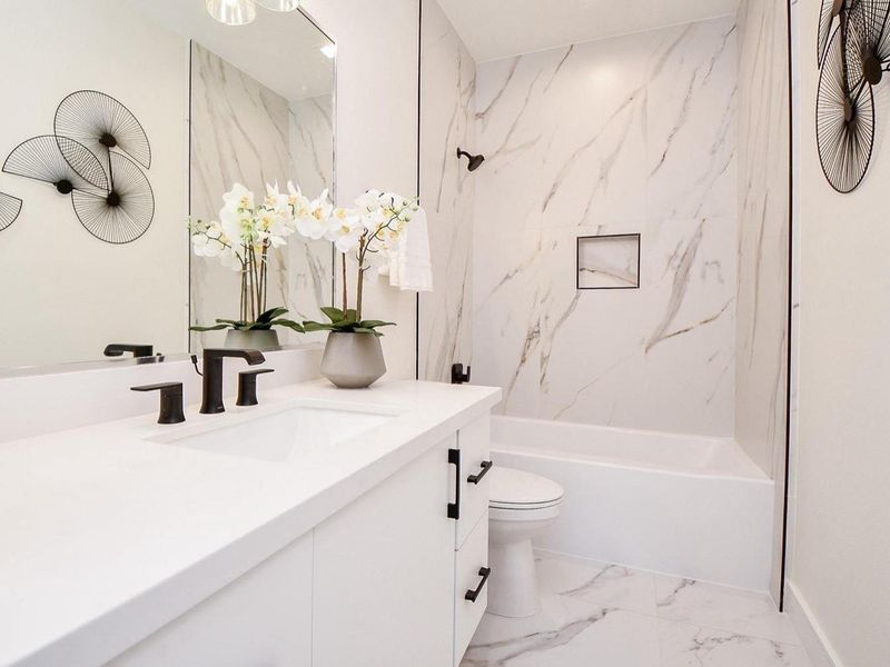 Furnished interior view inside a new home in , Houston (Image 9).