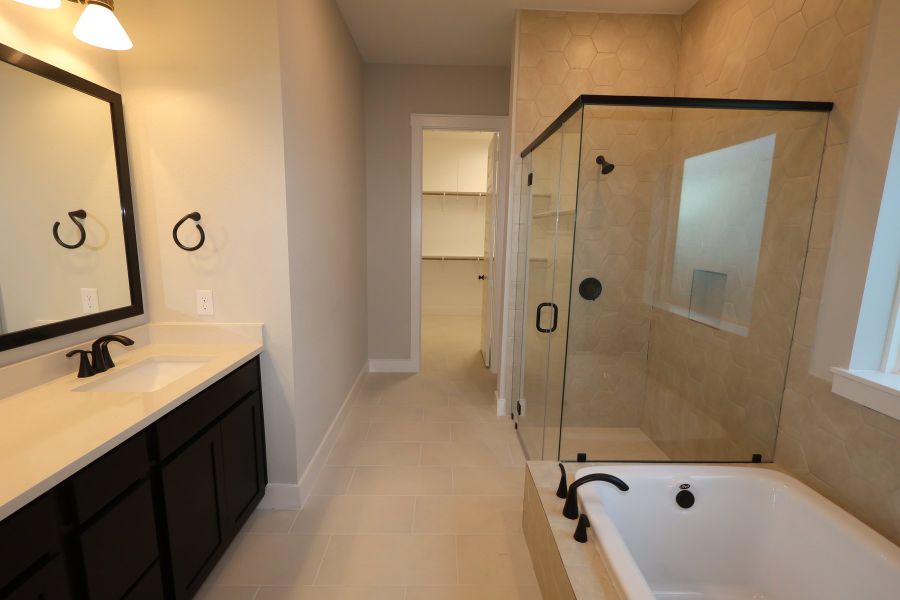 Furnished interior view inside a new home in Bridgeland Central: Emerald Heights - Landmark Row Collection, Cypress (Image 4).