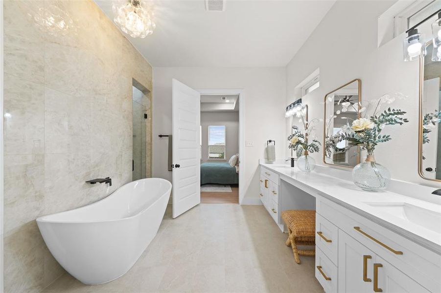 Furnished interior view inside a new home in , Forney (Image 19).