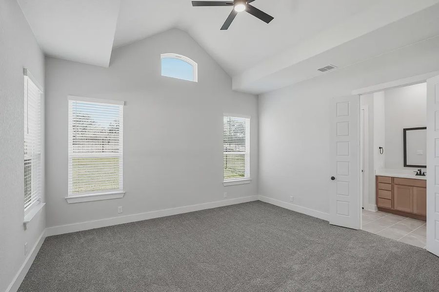 Representative unfurnished interior of a home built from the Archer by Chesmar Homes in Alsatian Oaks, Castroville (Image 16).