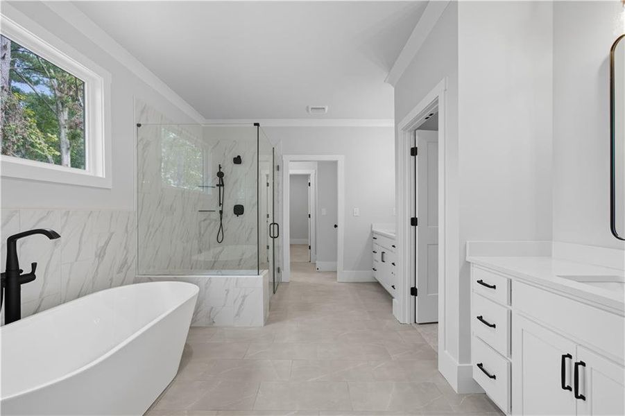 Furnished interior view inside a new home in , Canton (Image 26).