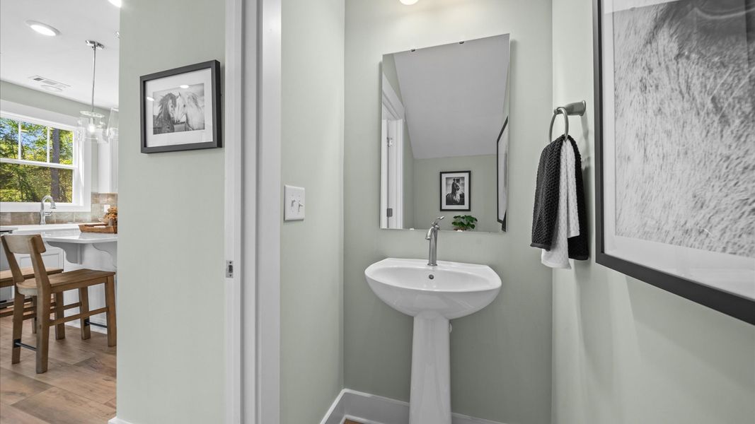 Furnished interior view inside a new home in Creeks at Midway, Anderson (Image 16).