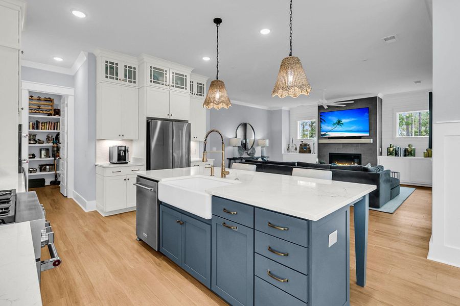 Furnished interior view inside a new home in , Charleston (Image 14).